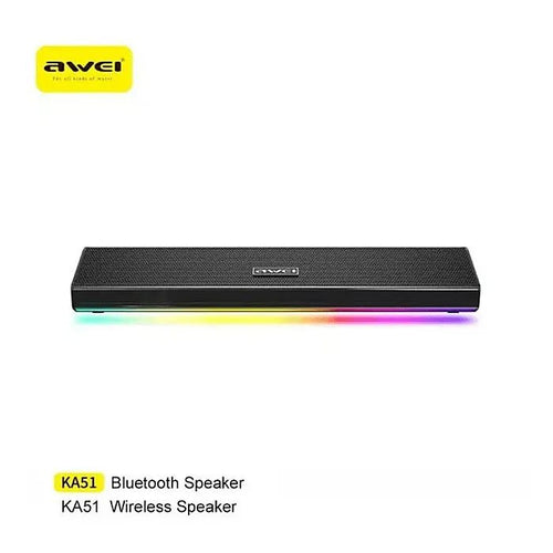 AWEI KA51 12W TWS Surround Stereo Bluetooth Speaker with RGB Lights & 1800mAh Battery