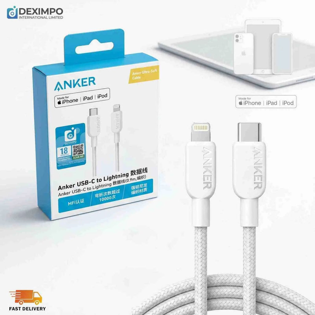 Anker braided Lightning cable connectors