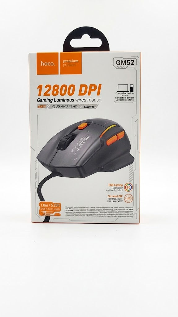 Hoco GM52 gaming mouse RGB lighting