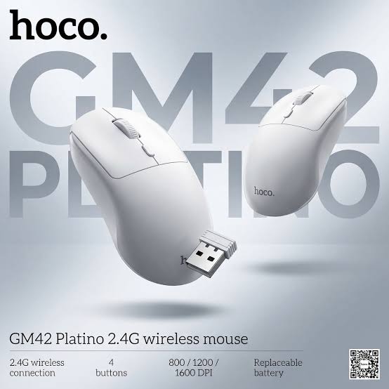 Hoco GM42 Platino wireless mouse