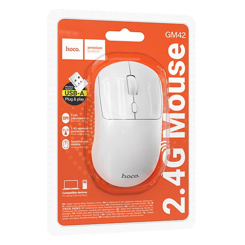 Hoco GM42 wireless mouse with receiver