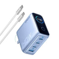 Anker Zolo 140W 4-Port Multi Device Charging GaN Power Adapter With Type-C Cable (B2697) Chinese Version - Blue