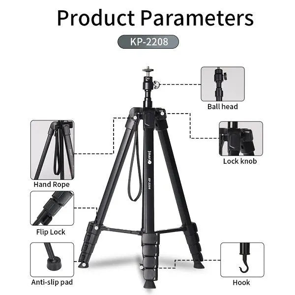Jmary Tripod KP-2208 Professional Tripod With Mobile Holder