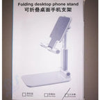 Folding Desktop Phone Stand - White Color