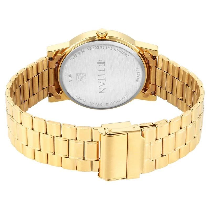 Titan Karishma Zing Quartz Analog Green Dial Stainless Steel Strap Watch For Men (1644YM05)