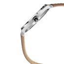 Titan Workwear Men's Urban Edge Lustrous Silver Dial Leather Watch- 1802SL01