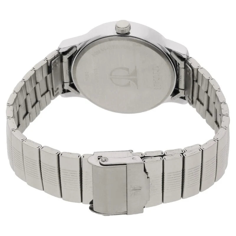 Titan Quartz NS1580SM03 Analog Silver Dial Stainless Steel Strap Watch for Men