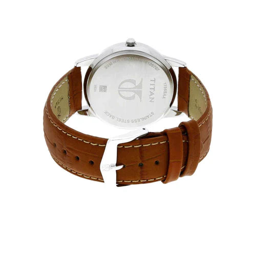 Titan Leather Belt Men's Watch - (1735SL01)