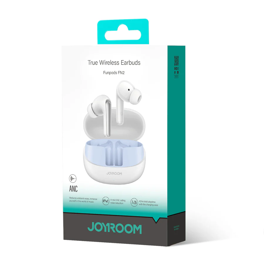 Joyroom JR-FN2 ANC True Wireless earphones-White