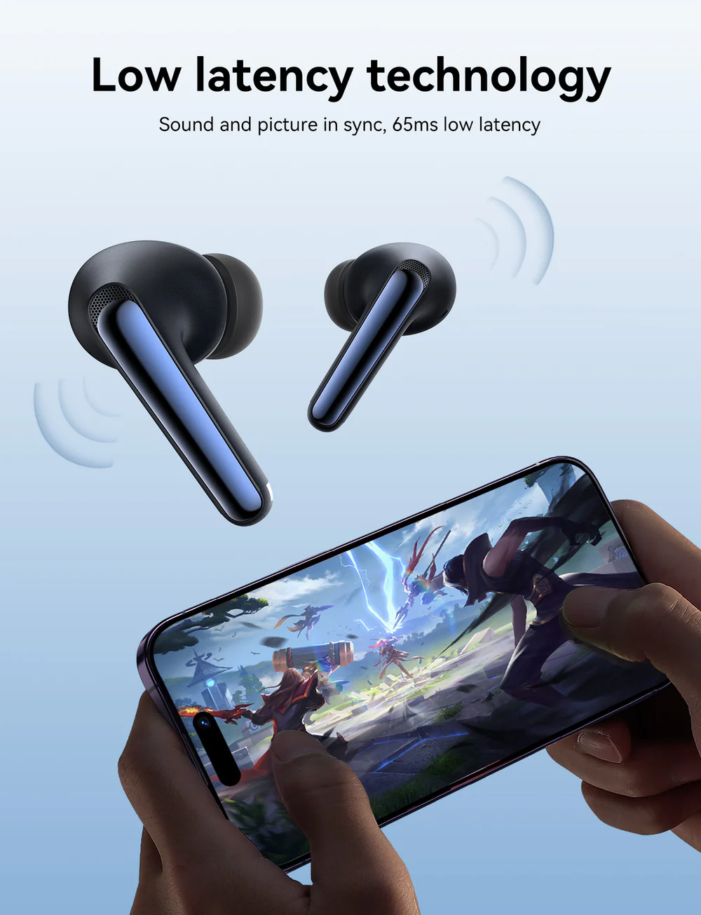 Joyroom JR-FN2 ANC True Wireless earphones-Black