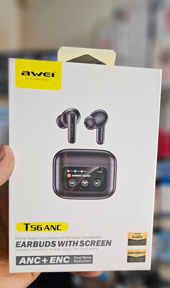 Awei T56 ANC Earbuds detail