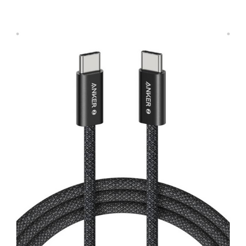 Anker Zolo 240W USB C to USB C Cable for iPhone 16 Series, MacBook & Android Phones - 1.5 Meter, Black Color