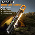 GearUP K57 PRO Strong Light Flashlight with COB side light and telescopic zoom