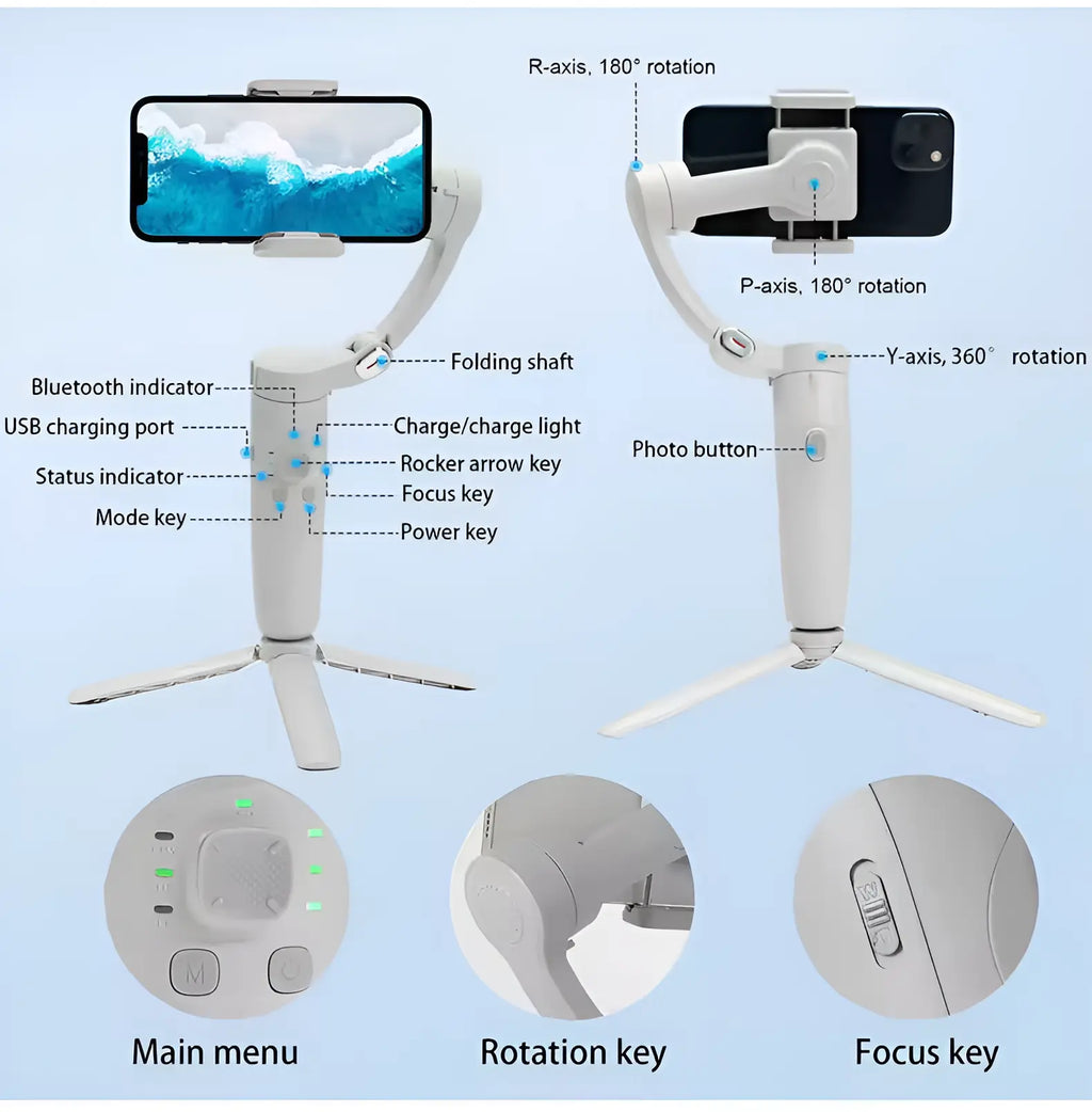 M1 3-Axis Smartphone Gimbal Stabilizer