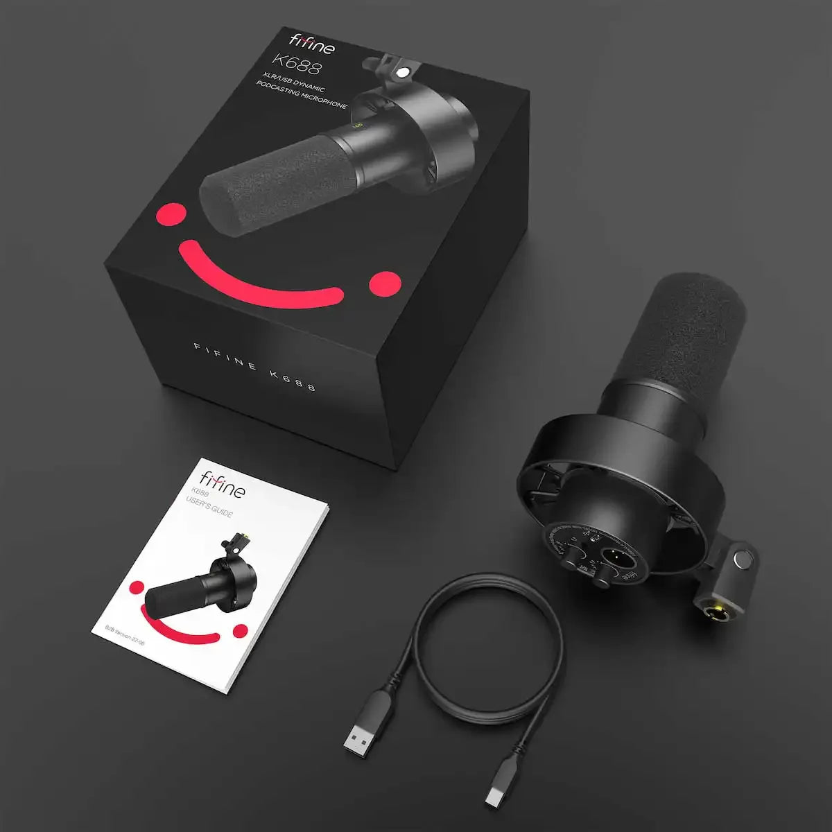 FIFINE K688 XLR/USB Dynamic Microphone