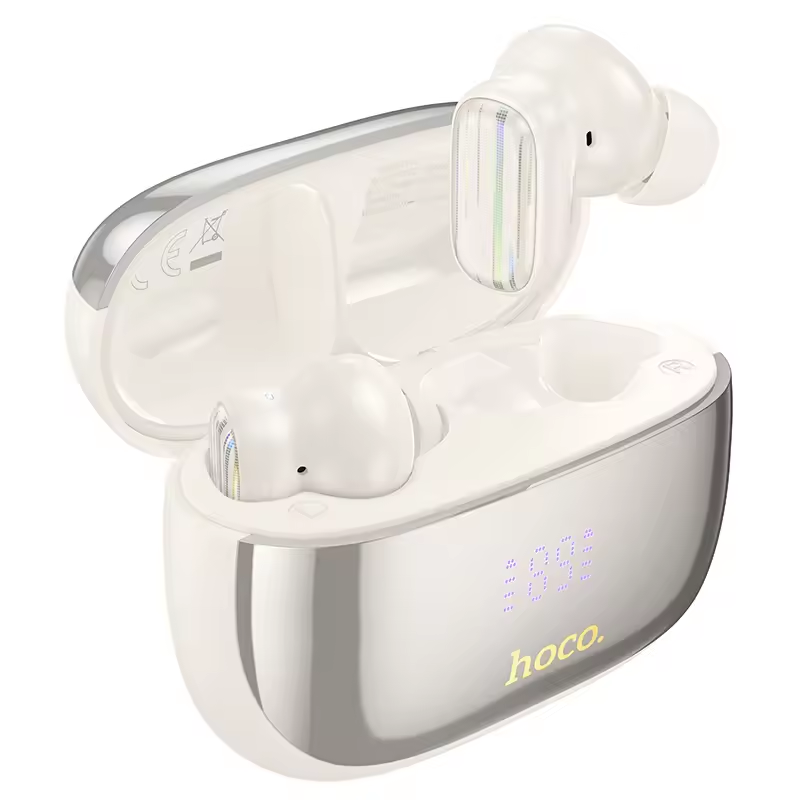 HOCO EQ20 ANC ENC Wireless Earbuds Milky White
