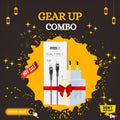 GearUP GP007 45W Fast PD Charger & CC6015 Type-C to C 60W PD Cable Combo