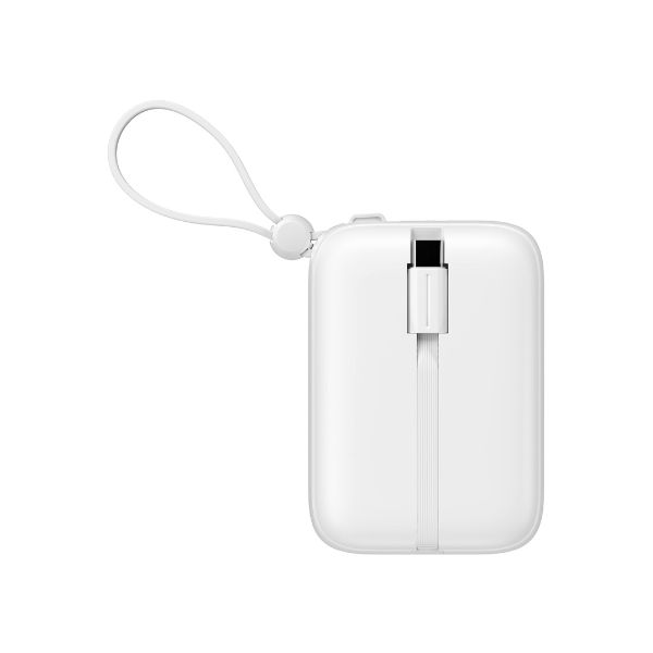 HAVIT PB5215 10000mAh Display Power Bank With Usb-C & Lightning Cable - White