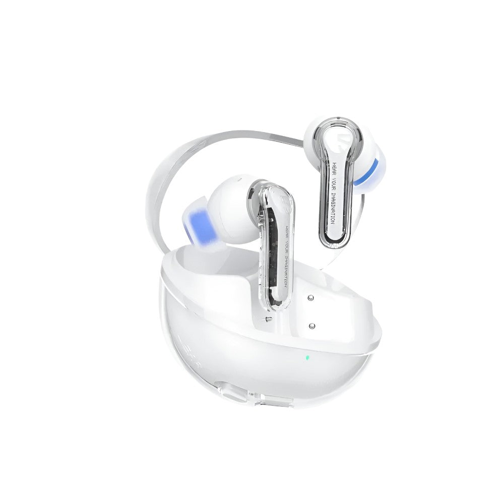 SoundPEATS Clear True Wireless Earbuds - White