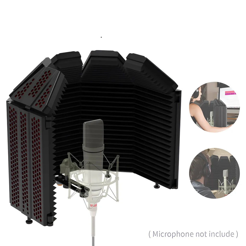 XTUGA Microphone Isolation Shield with Pop Filter