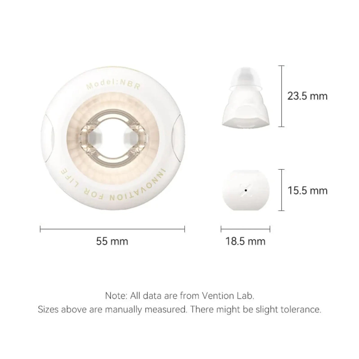 Vention NBRG0 T17 Wireless Bluetooth Earbuds - Beige