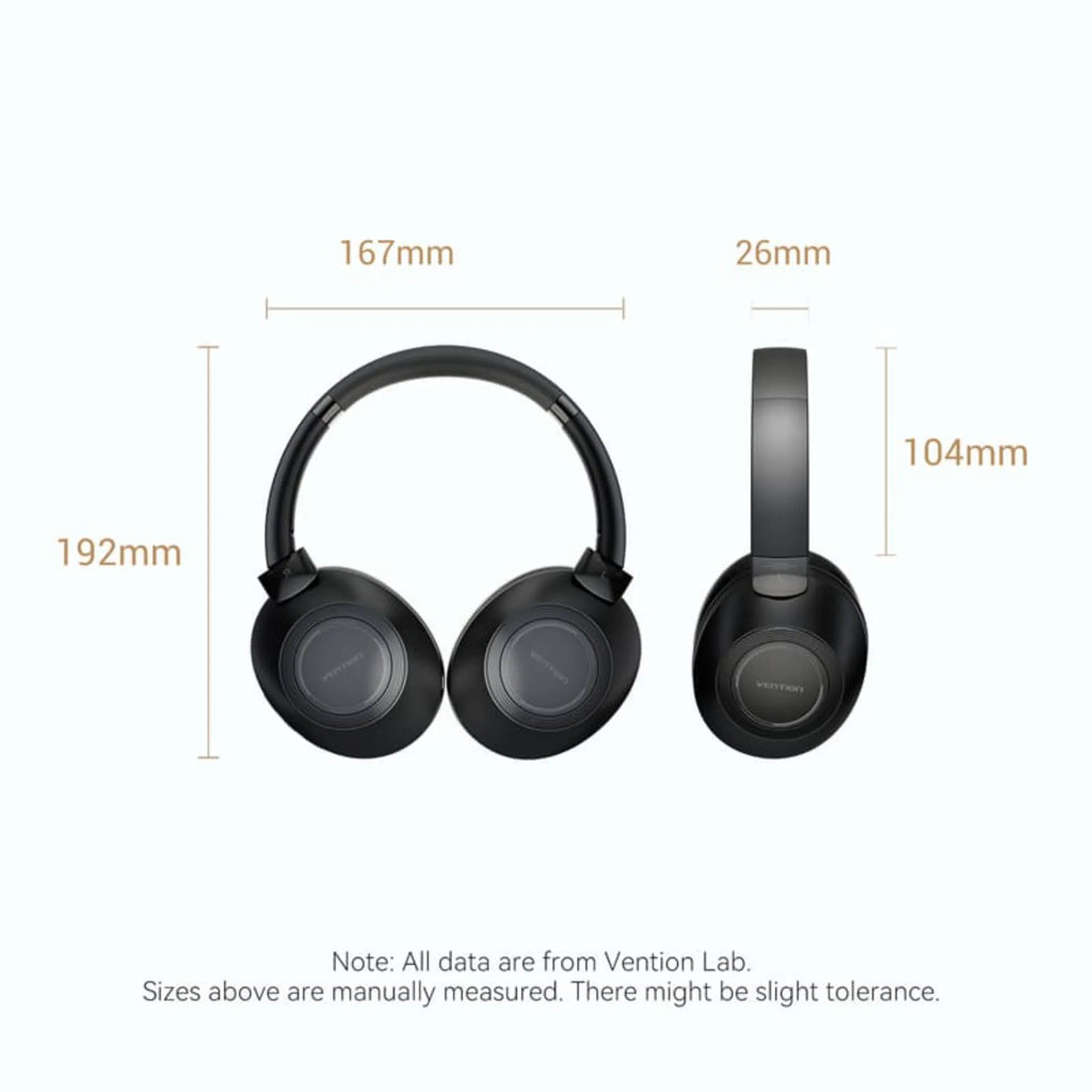 Vention SoundMate S11 Wireless On-Ear Headphones - Black