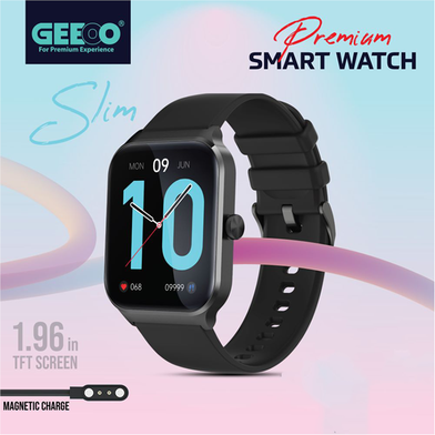 Geeoo W12 Bluetooth Calling Smart watch - Black