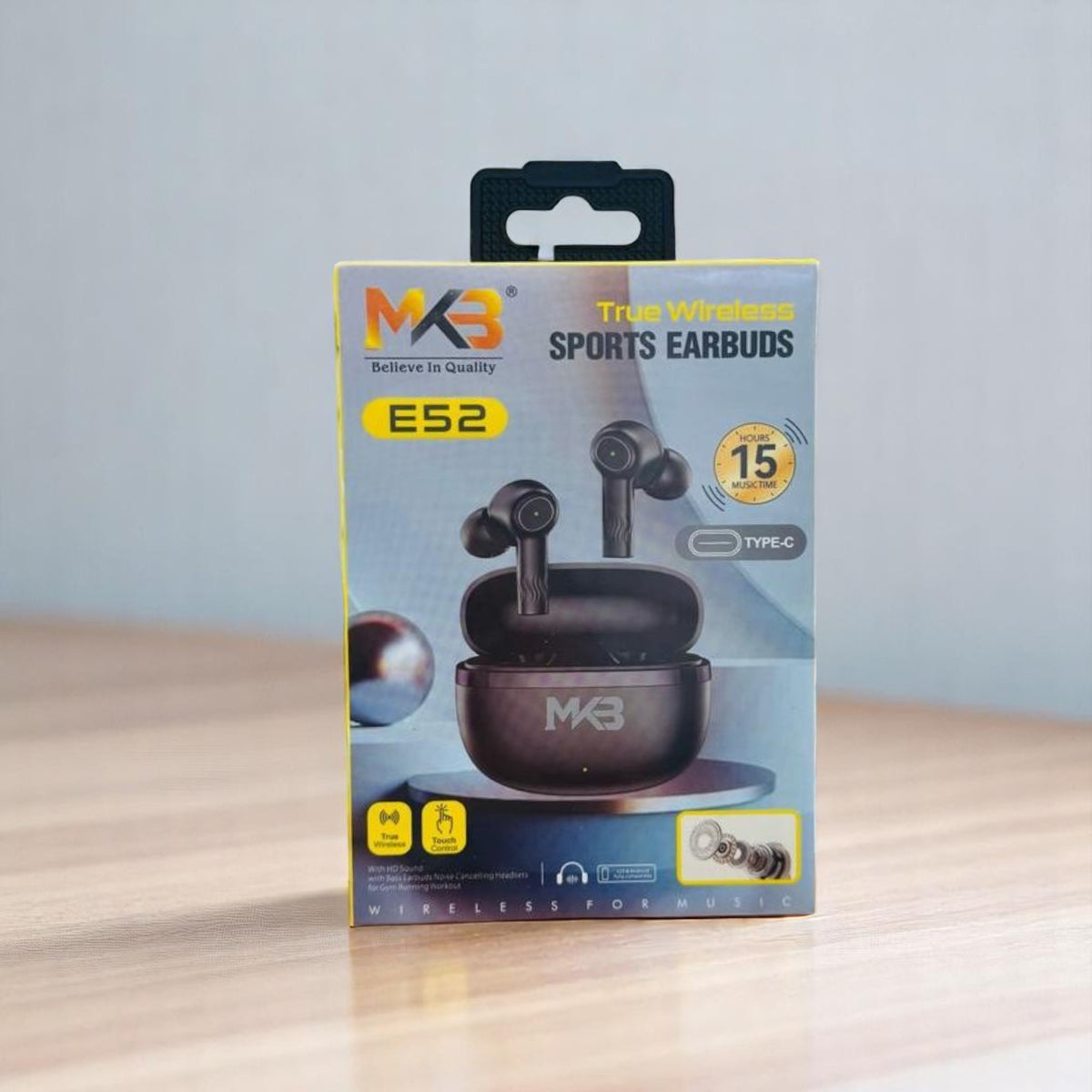 MKB E52 True Wireless Earbuds Black