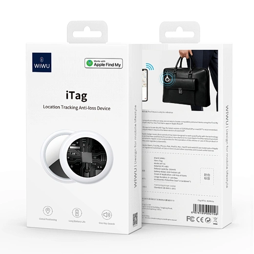 WiWU iTag Anti-Lost Smart Location Tracker - Black