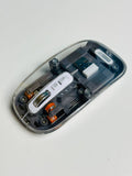 GearUP WM30 Transparent Crystal 2.4G + Bluetooth Wireless Mouse (Gray)