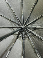 Premium 12-Ribs Automatic Umbrella With Flash Light - Blue