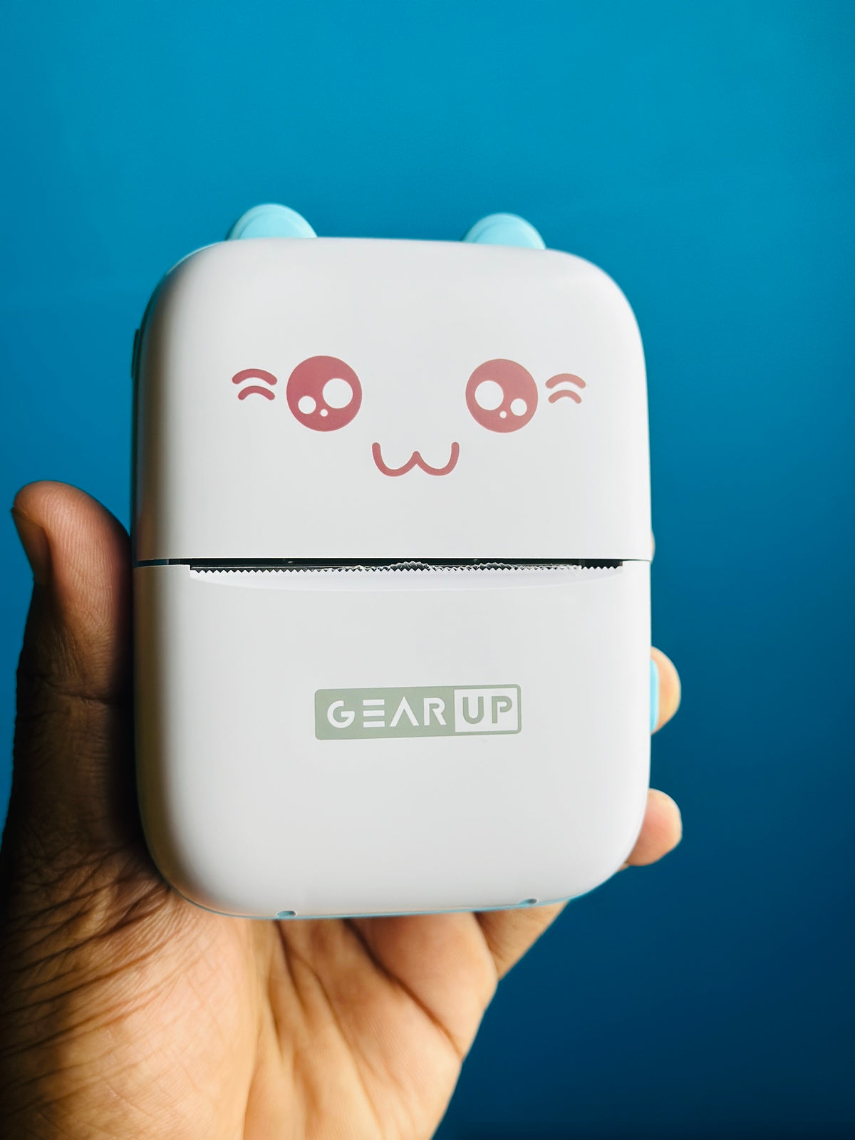 GearUP mini Thermal Bluetooth Printer - Blue Color