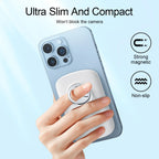 Joyroom JR-W030 20W 6000mAh Magnetic Wireless Power Bank with Ring Holder- Black Color
