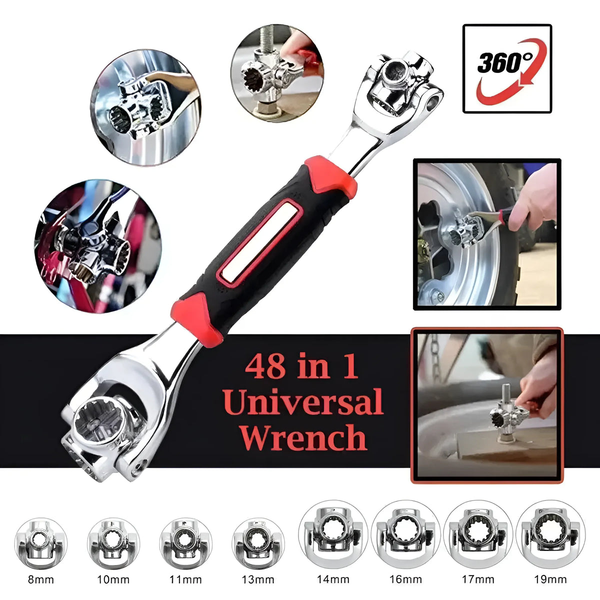 48 in 1 Universal Head Socket Wrench
