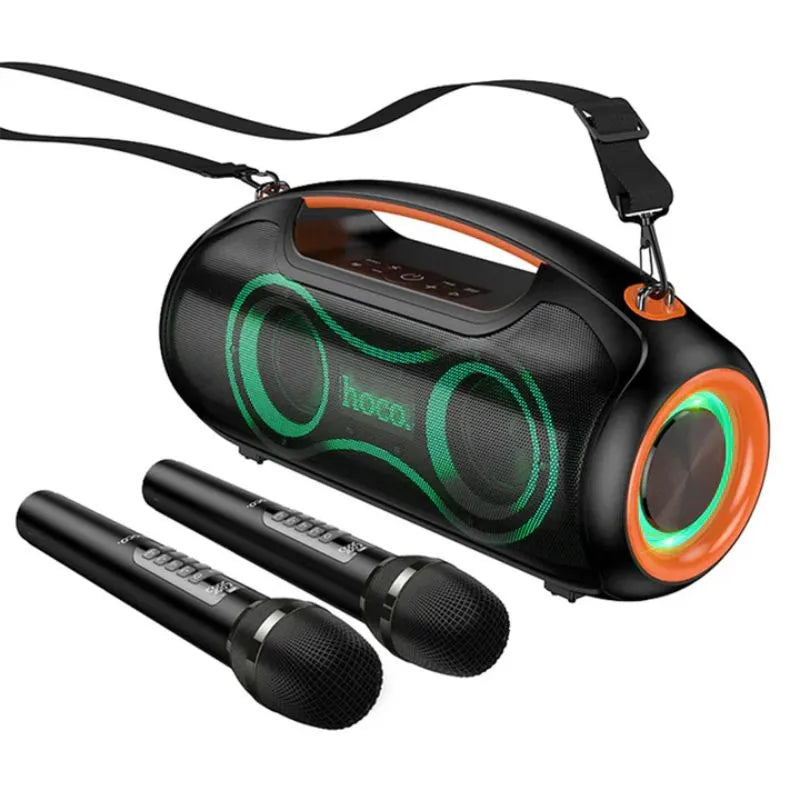Hoco DS67 SuperBass Pro 600W Party Speaker With 2 Wireless Microphones