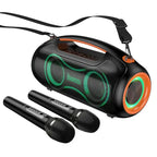 Hoco DS67 SuperBass Pro 600W Party Speaker With 2 Wireless Microphones