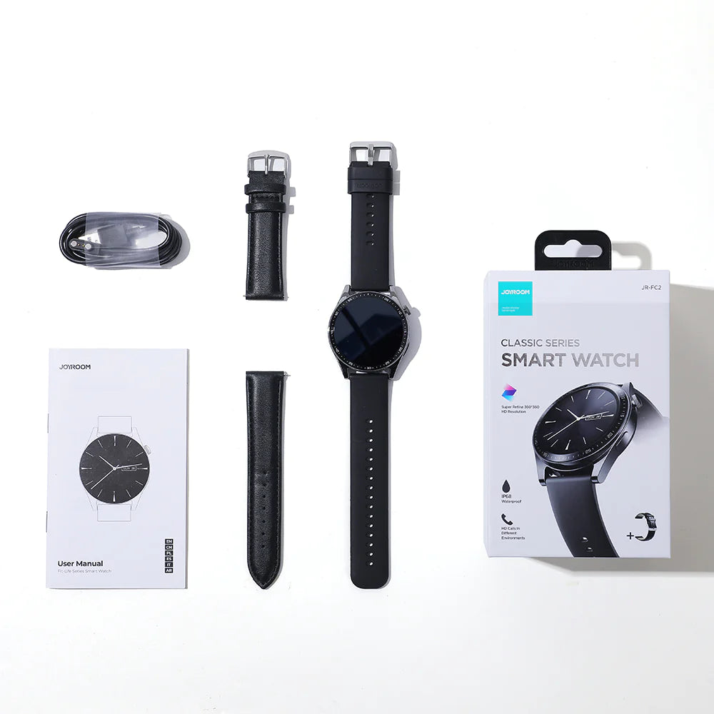 Joyroom FC2 Smart Watch (Make/Answer Call) - Black Color