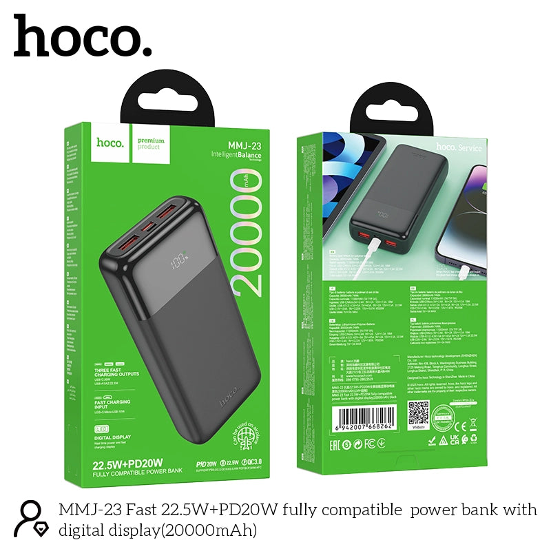 Hoco MMJ23 Resolute 22.5W Fast Charging Power Bank - 20000mAh