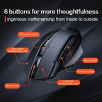 Inphic A1 Wireless Rechargeable Bluetooth Mouse