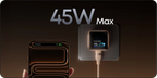 Anker Nano 45W GaN Fast Charger with Smart Display (A121D)