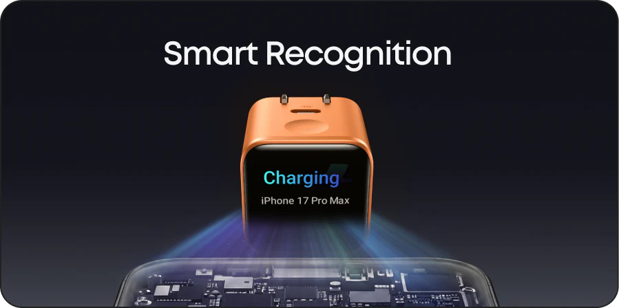 Anker Nano 45W GaN Fast Charger with Smart Display (A121D)