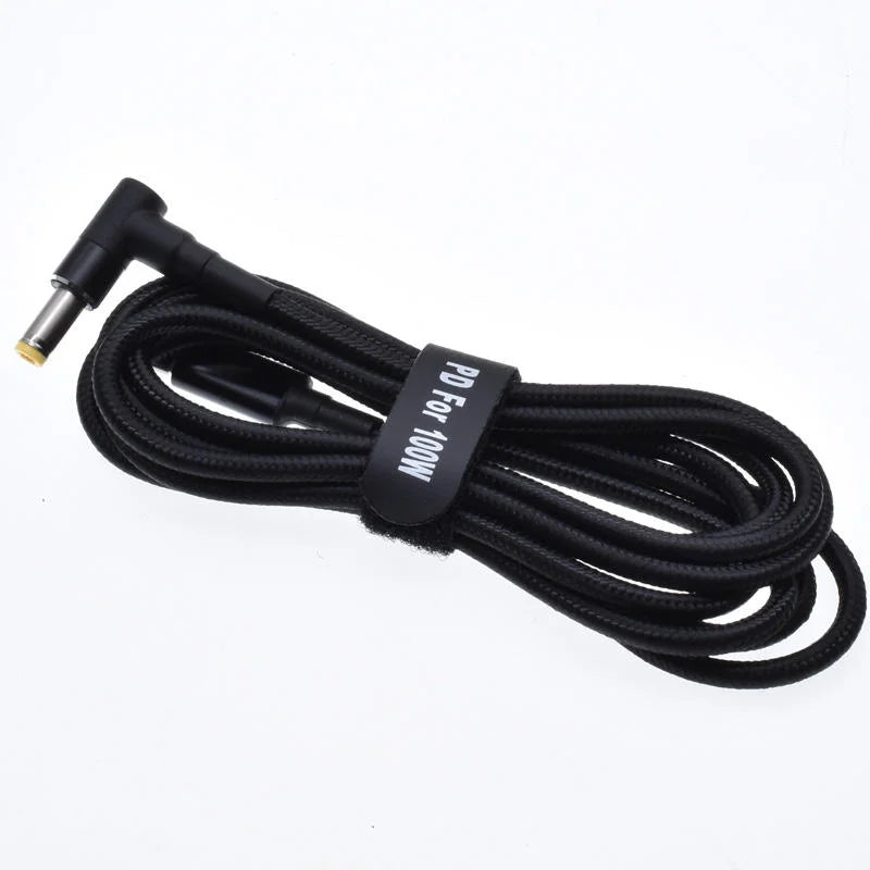 Type-C to DC Cable for Laptop, BLDC Fan, Router etc. (100W, 5.9 feet, Port 55*25)