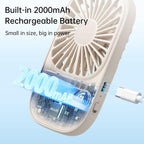 JISULIFE FA49 2000mAh USB Rechargeable Powerful Handheld Fan