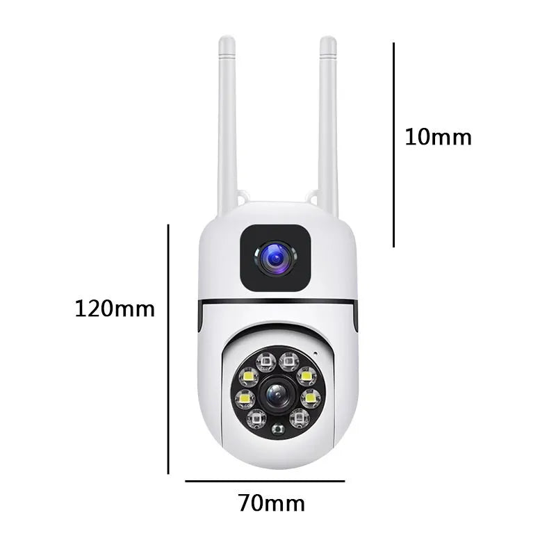 V380 Dual Lens PTZ 2+2mp Wifi Smart Camera
