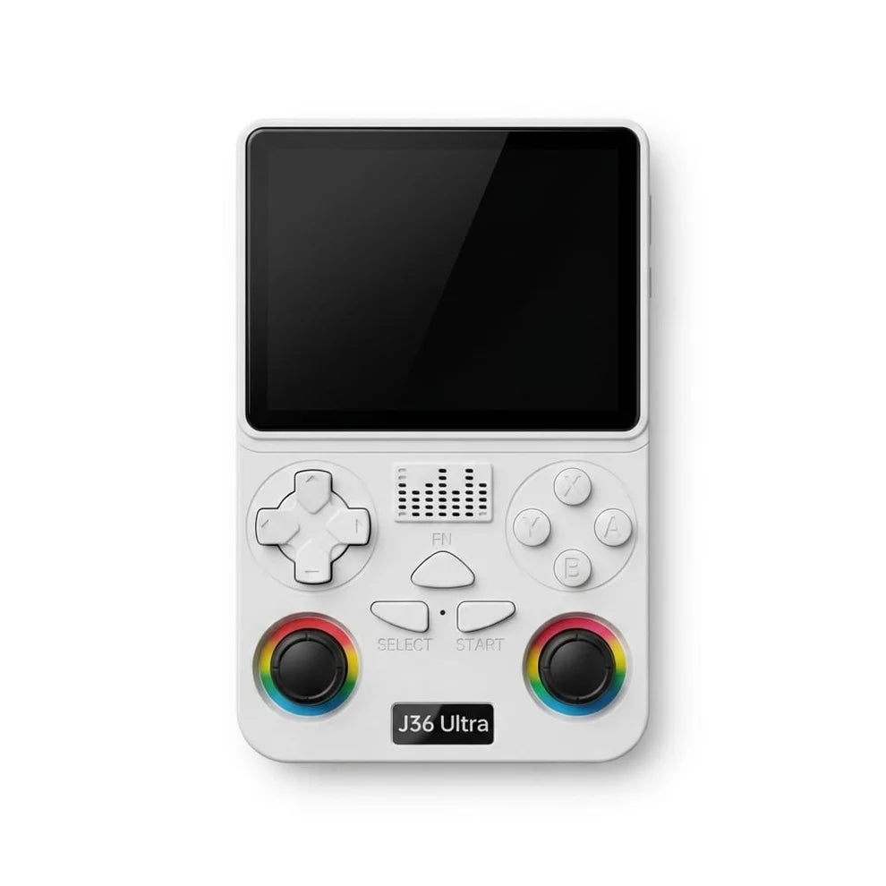 J36 Ultra All-in-One Handheld Gaming Console WiFi & YouTube Streaming and Global Network Connection support - white