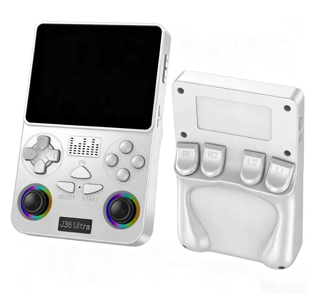 J36 Ultra All-in-One Handheld Gaming Console WiFi & YouTube Streaming and Global Network Connection support - white