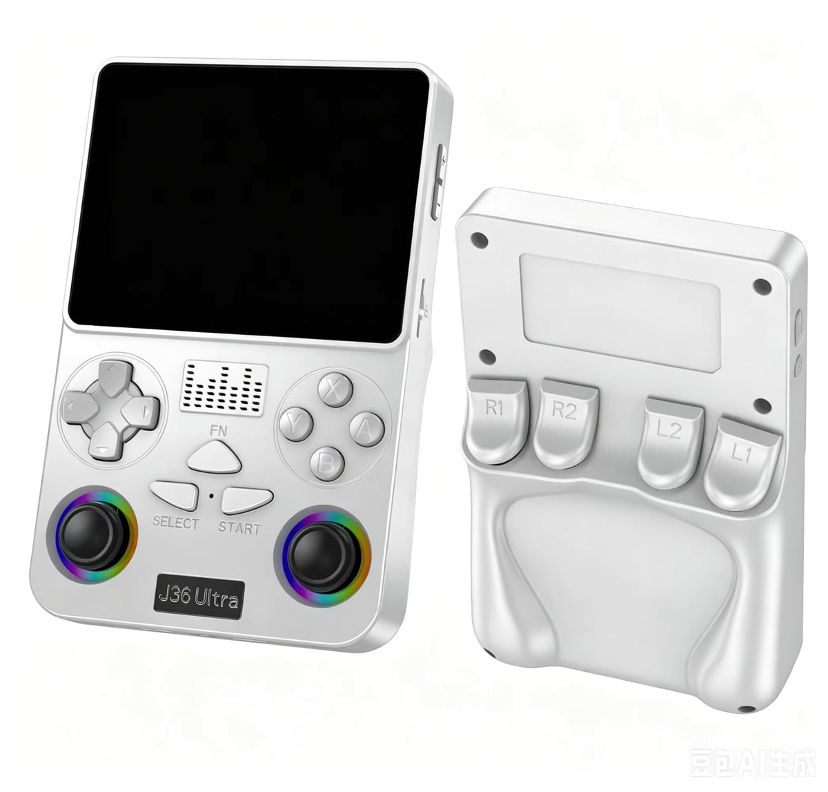 J36 Ultra All-in-One Handheld Gaming Console WiFi & YouTube Streaming and Global Network Connection support - white