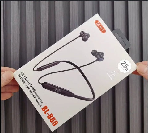 BYZ BL-B60 Ultra-Long Battery Life Wireless Neckband Headphones