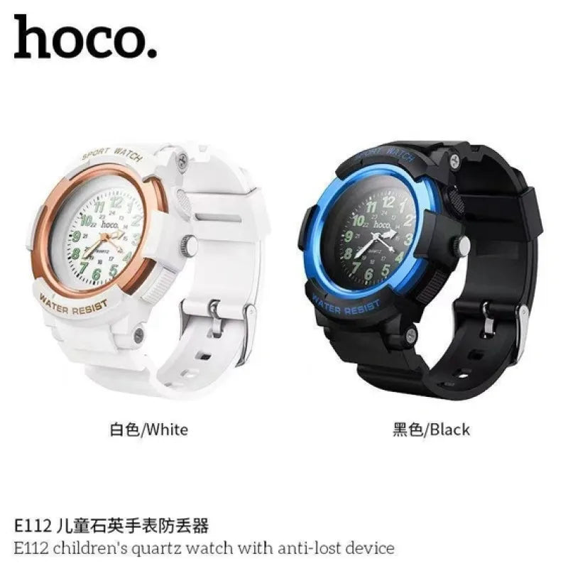 HOCO E112 Kids Quartz Watch with Smart Anti-Lost Tracker (Find My Network)- white