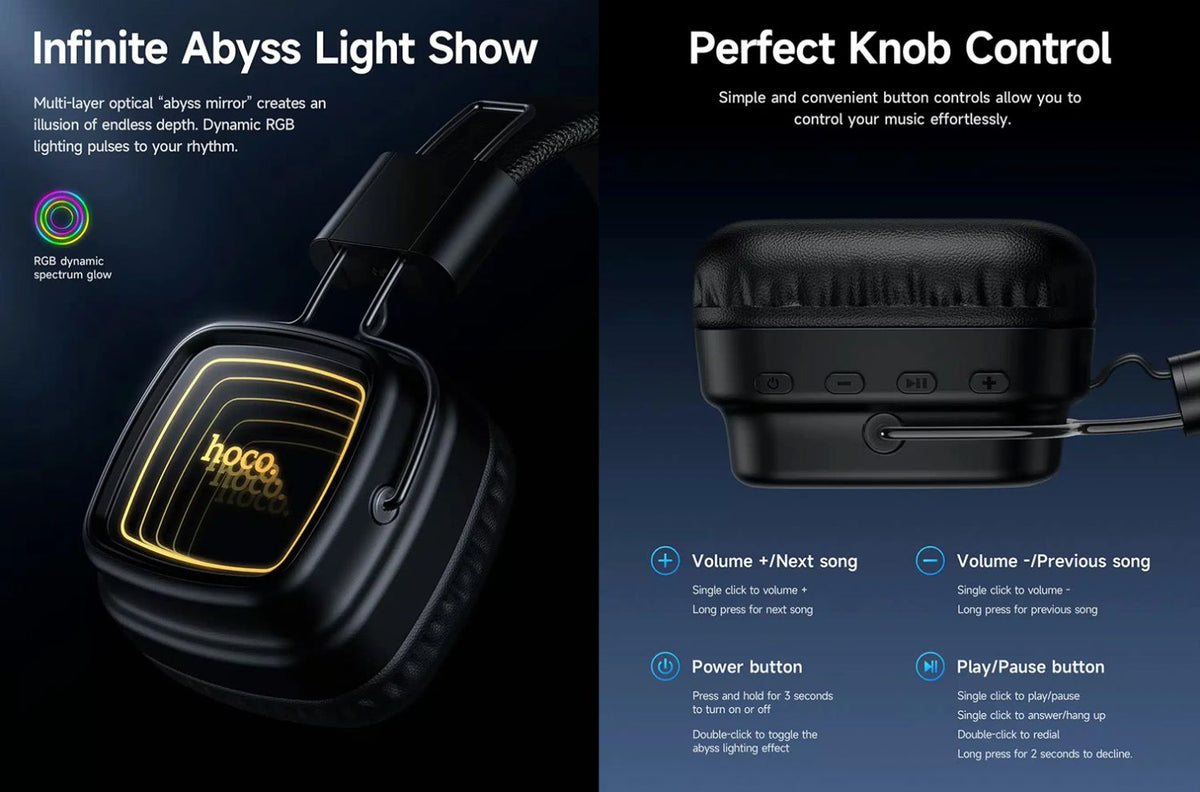Hoco W72 Mirror Wireless Headphones